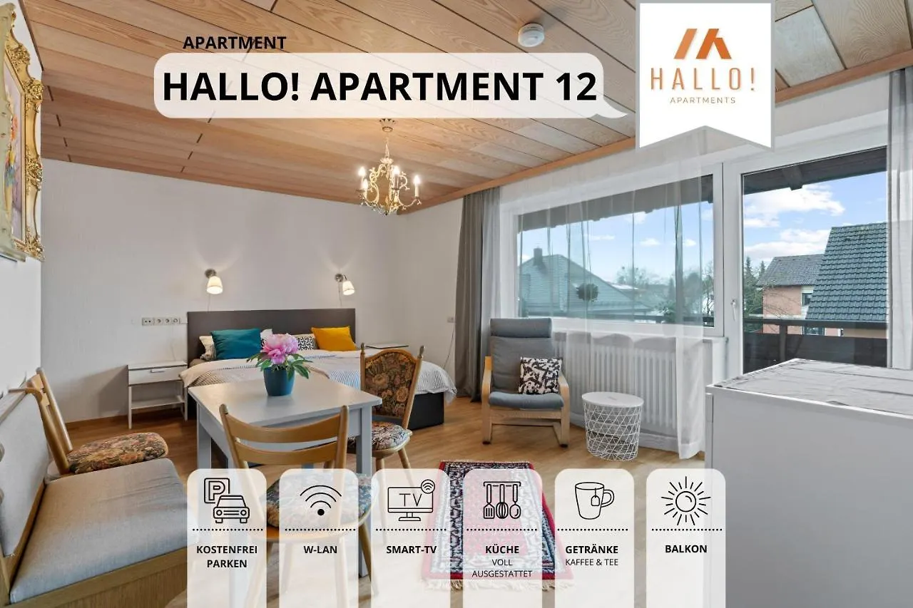 Hallo!-Apartment: Cozy City Center Stay with Sunny Balcony Bad Worishofen